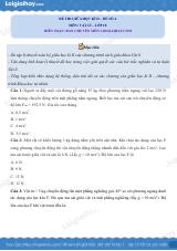Đề thi giữa học kì 2 Vật lí 10 Chân trời sáng tạo - Đề số 4